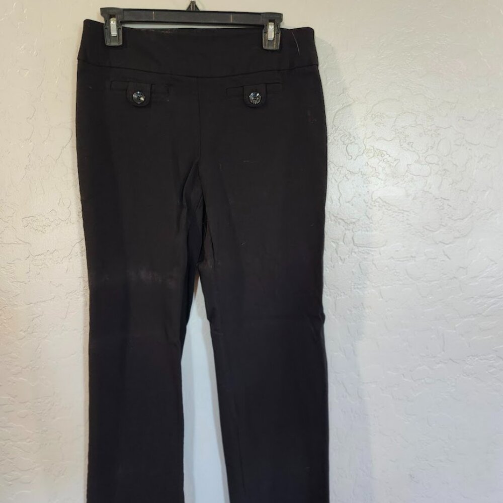 Style and Co Women's Black pants Medium Stretch